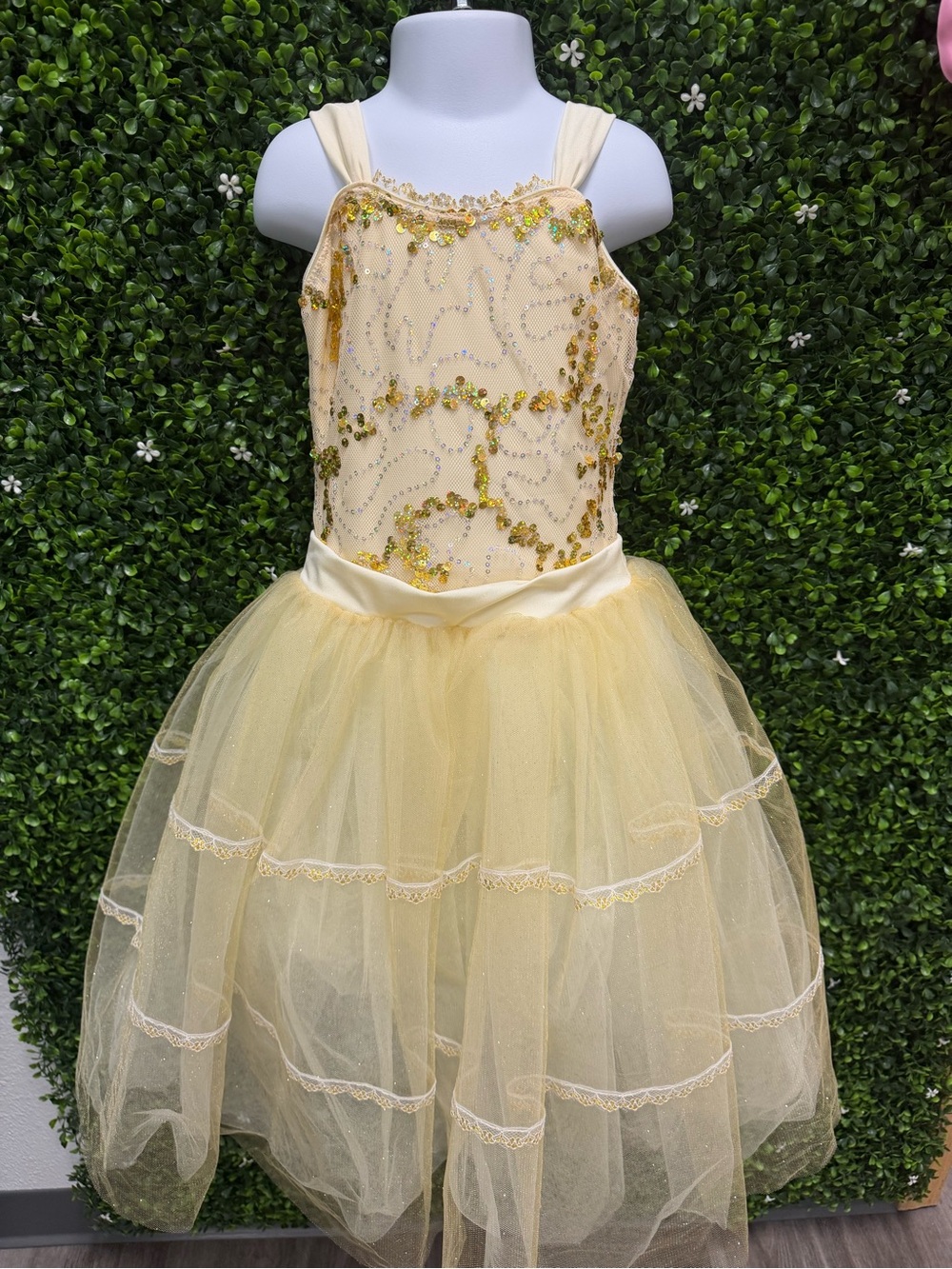 Revolution Yellow Sequin Tulle Ballet Costume